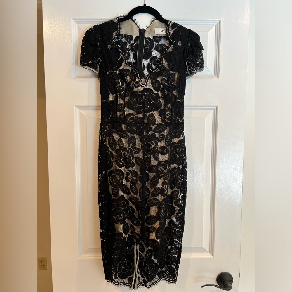 Lover The Label Black Lace High Low Dress